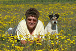 Frau und Parson Russell Terrier / woman and PRT