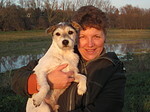 Frau mit Parson Russell Terrier / woman with PRT