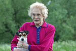 Frau mit Parson Russell Terrier / woman with PRT